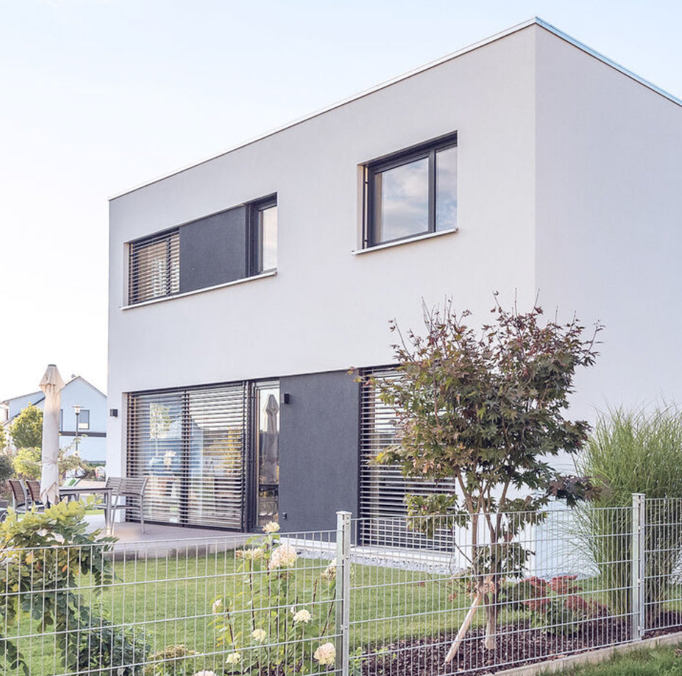 Haus EINGANGSTÜR 2 Fach Verglasung 2100x1100mm Weiß