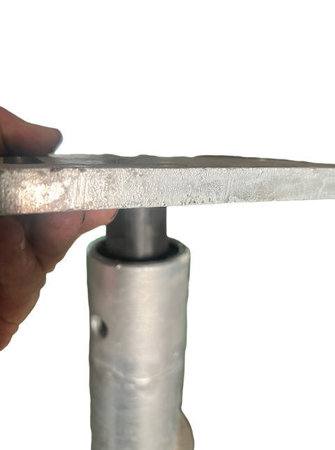 BetonLos Flansch F240x186x12 und  Gummidübel