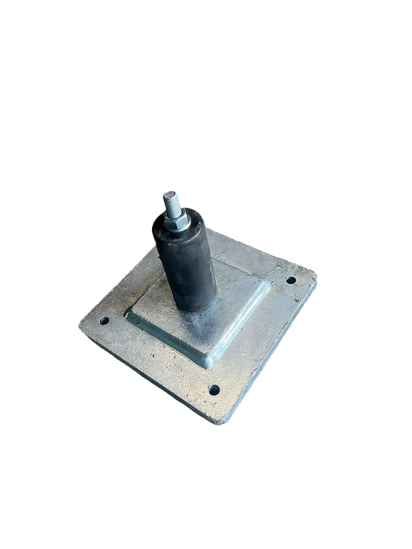 BetonLos Flansch mit Gummidübel 186x186x14mm