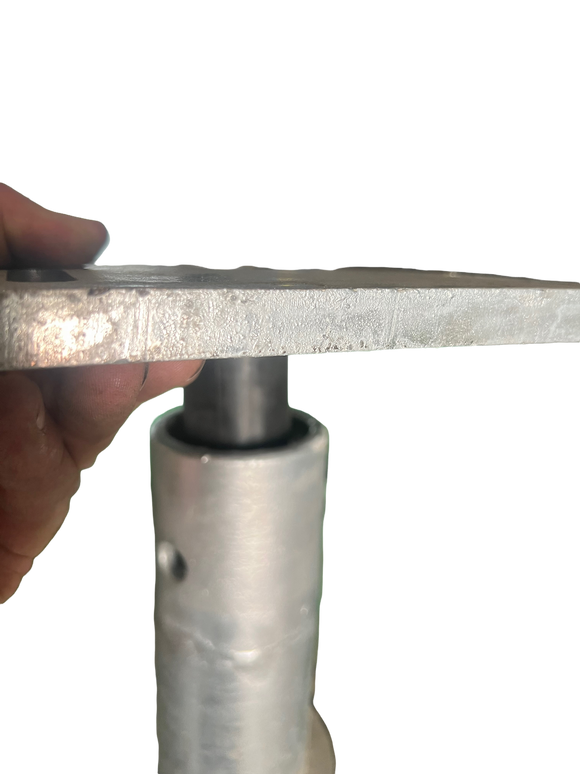 BetonLos Flansch mit Gummidübel 186x186x14mm